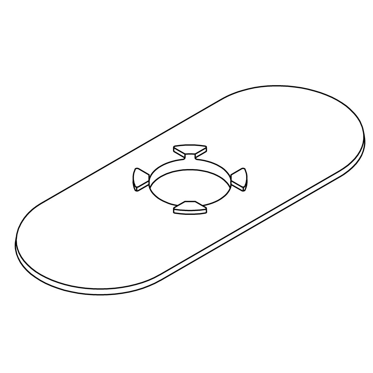 Kohler Genuine Parts Escutcheon - Vibrant Brushed Nickel