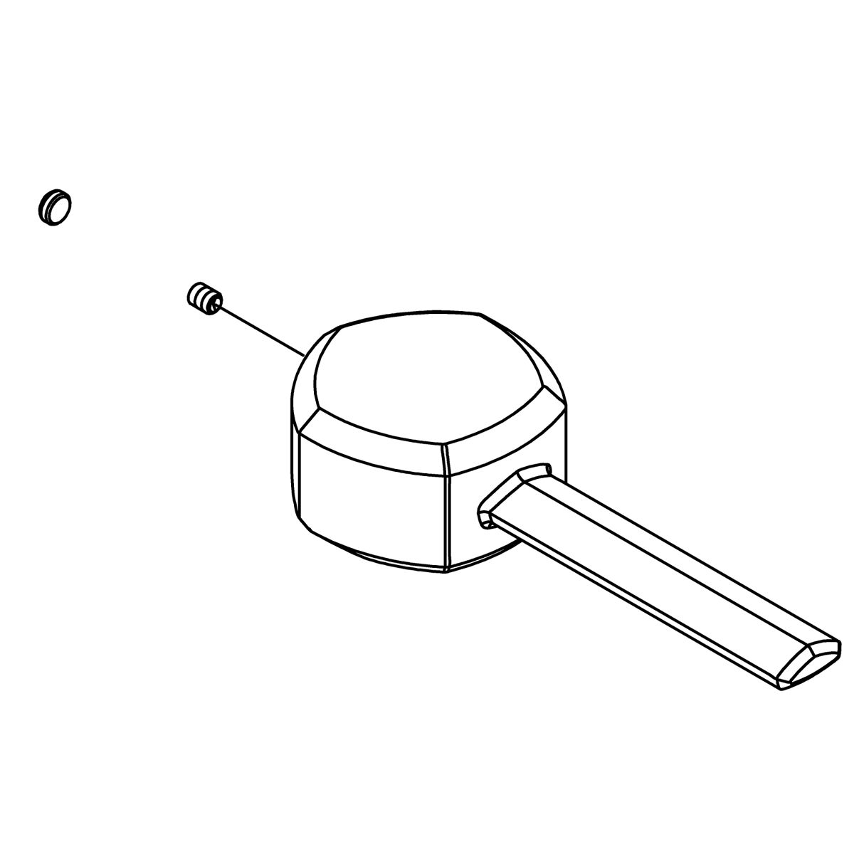 Kohler Genuine Parts Handle KIT - Vibrant Brushed Moderne Brass