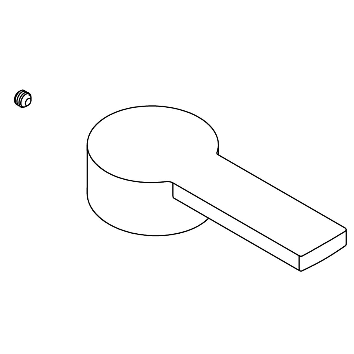 Kohler Genuine Parts Handle KIT - Matte Black