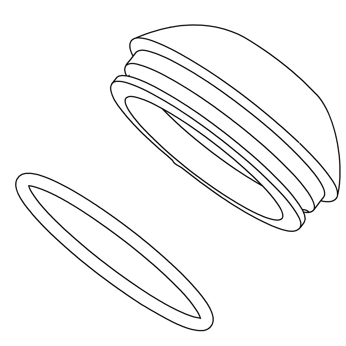 Kohler Genuine Parts Bonnet KIT - Matte Black
