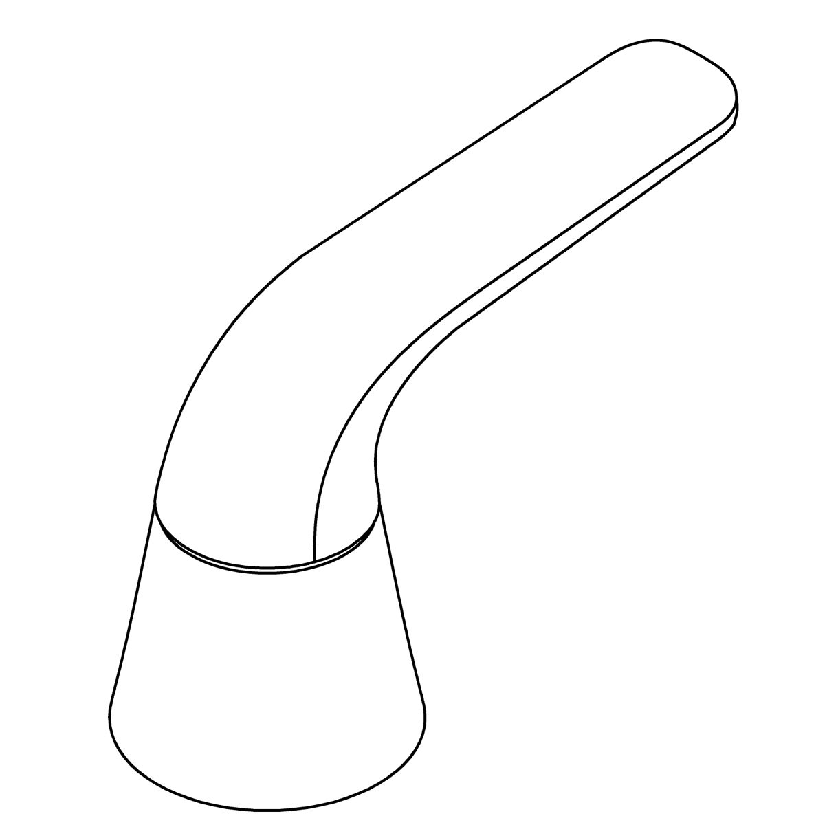 Kohler Genuine Parts Handle Assembly, Cold, Service - Polished Chrome