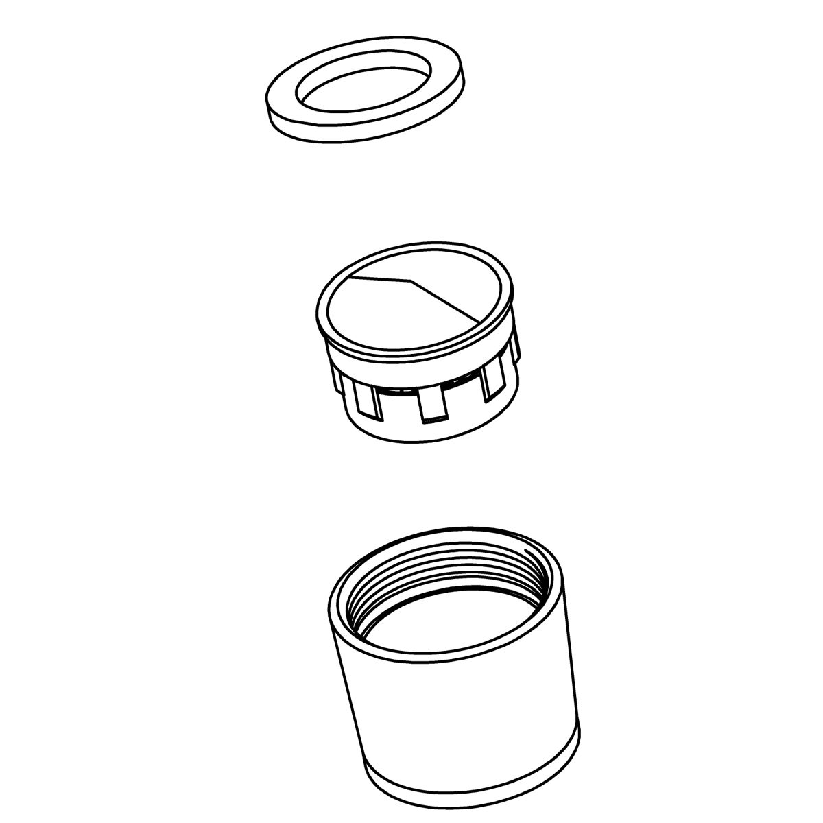 Kohler Genuine Parts Aerator KIT, FULL FLOW - Polished Chrome
