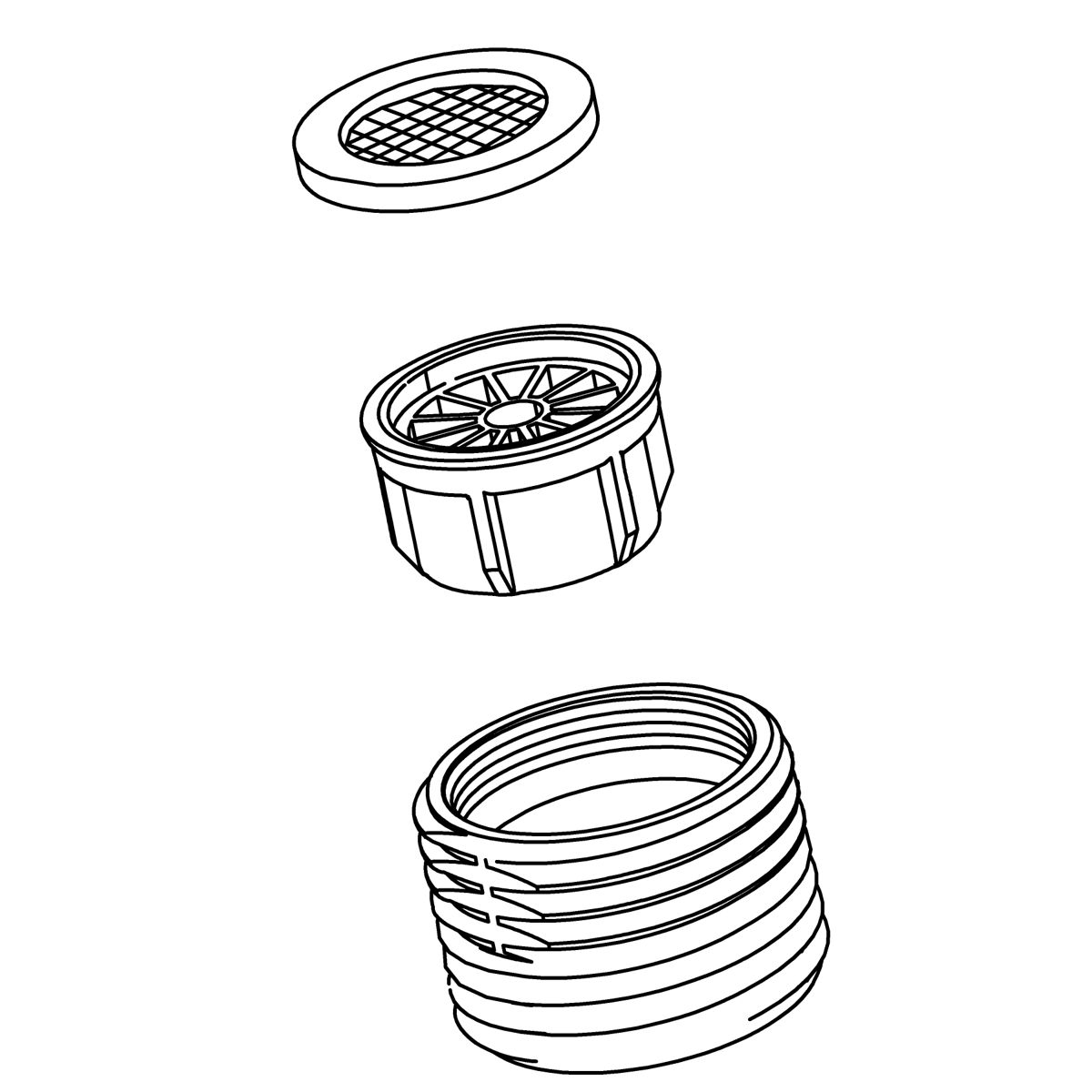 Kohler Genuine Parts Aerator KIT, FULL FLOW - Polished Chrome