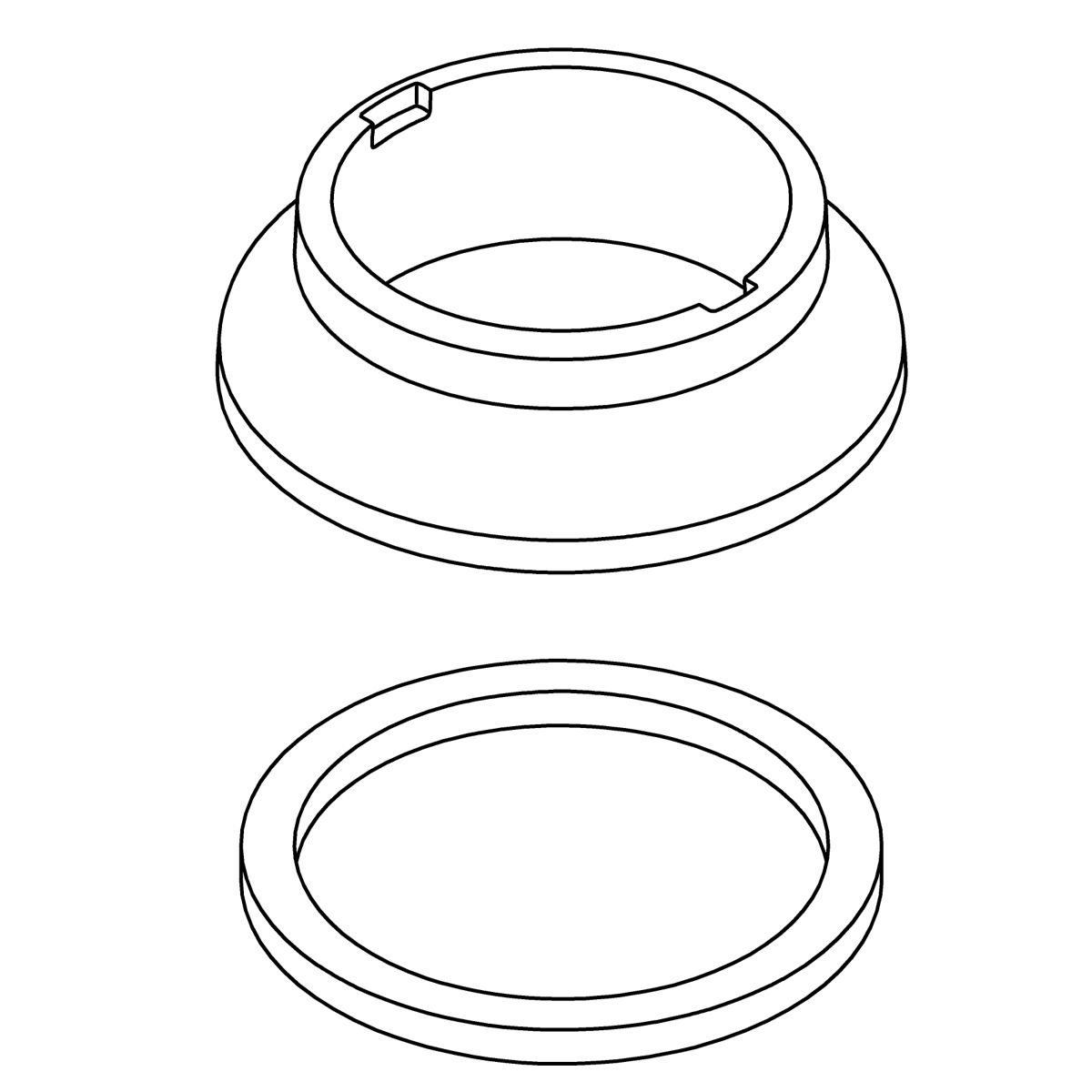 Kohler Genuine Parts One-hole Escutcheon KIT - Polished Chrome