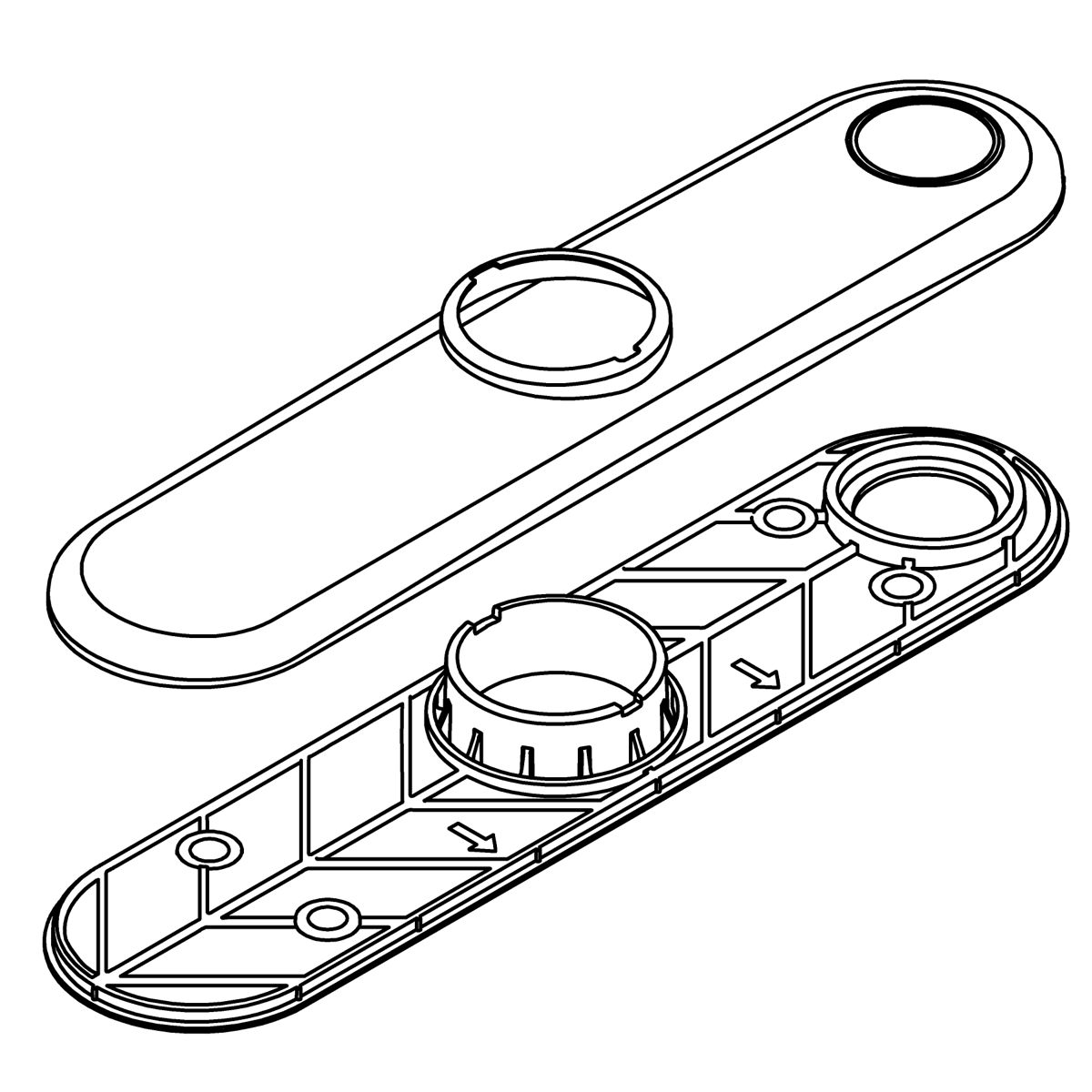 Kohler Genuine Parts Escutcheon KIT - Polished Chrome