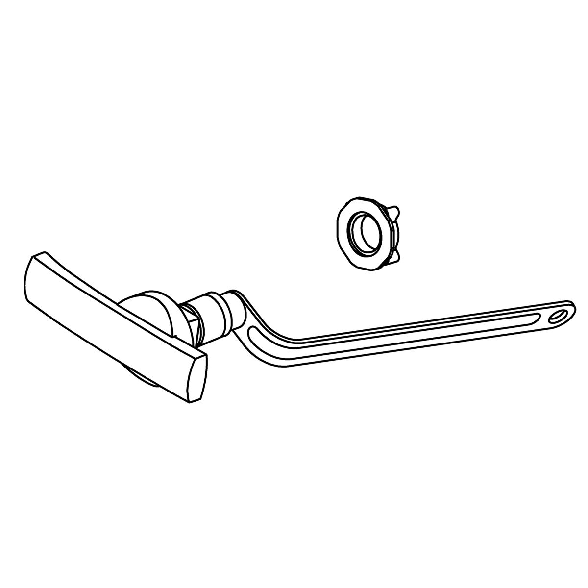 Kohler Genuine Parts TRIP Lever Service KIT, L - Polished Chrome