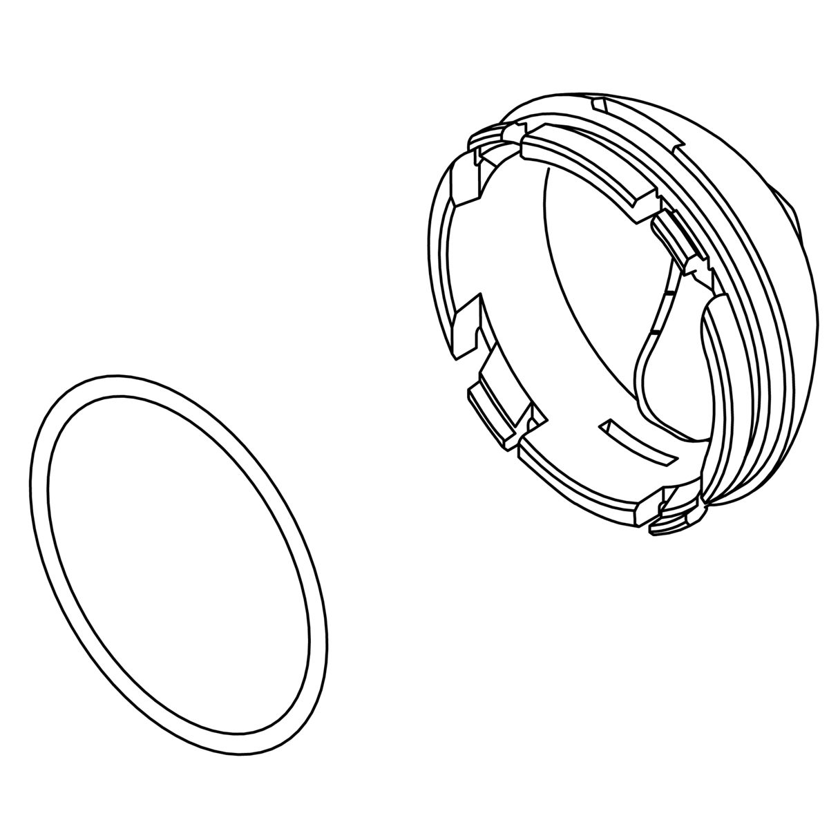 3/4 view of product
