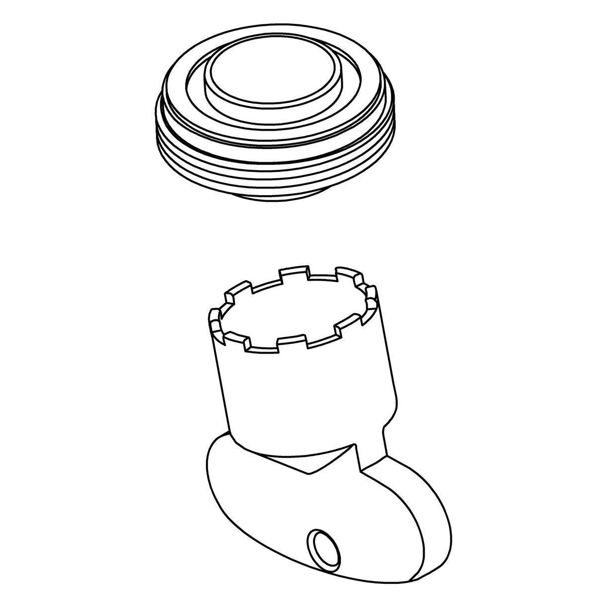 Kohler Genuine Parts Aerator KIT, Cache 0.35 GPM