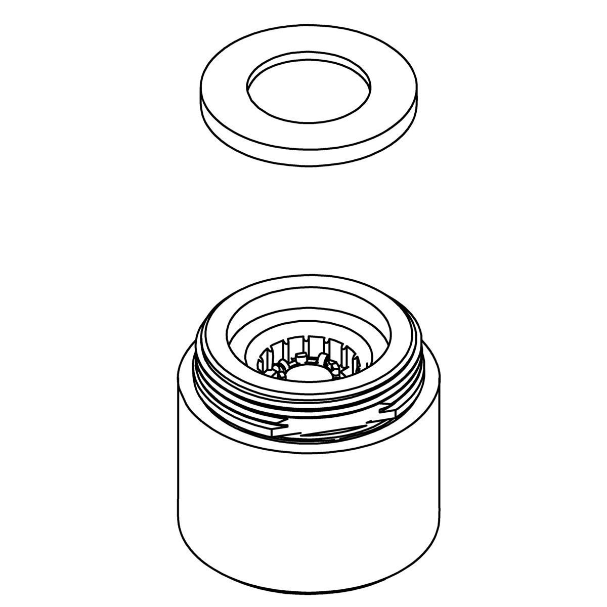 Kohler Genuine Parts Aerator Assembly - Matte Black