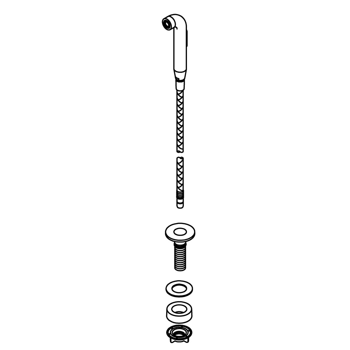 Kohler Genuine Parts SIDE Spray Assembly - Matte Black