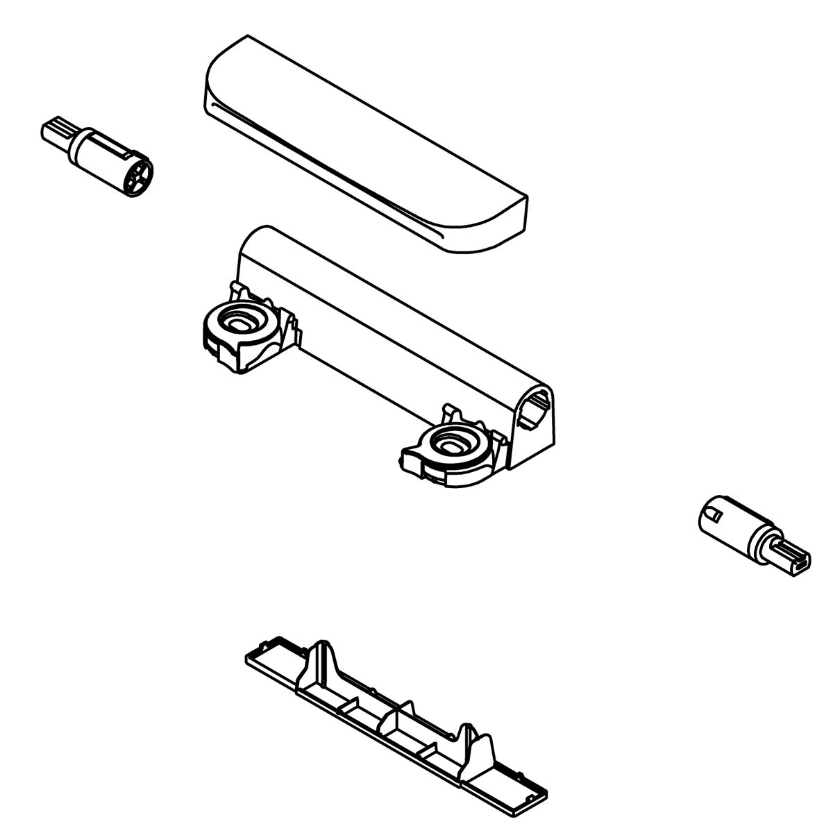 Kohler Genuine Parts Readylatch Hinge Assembly KIT, EB - White