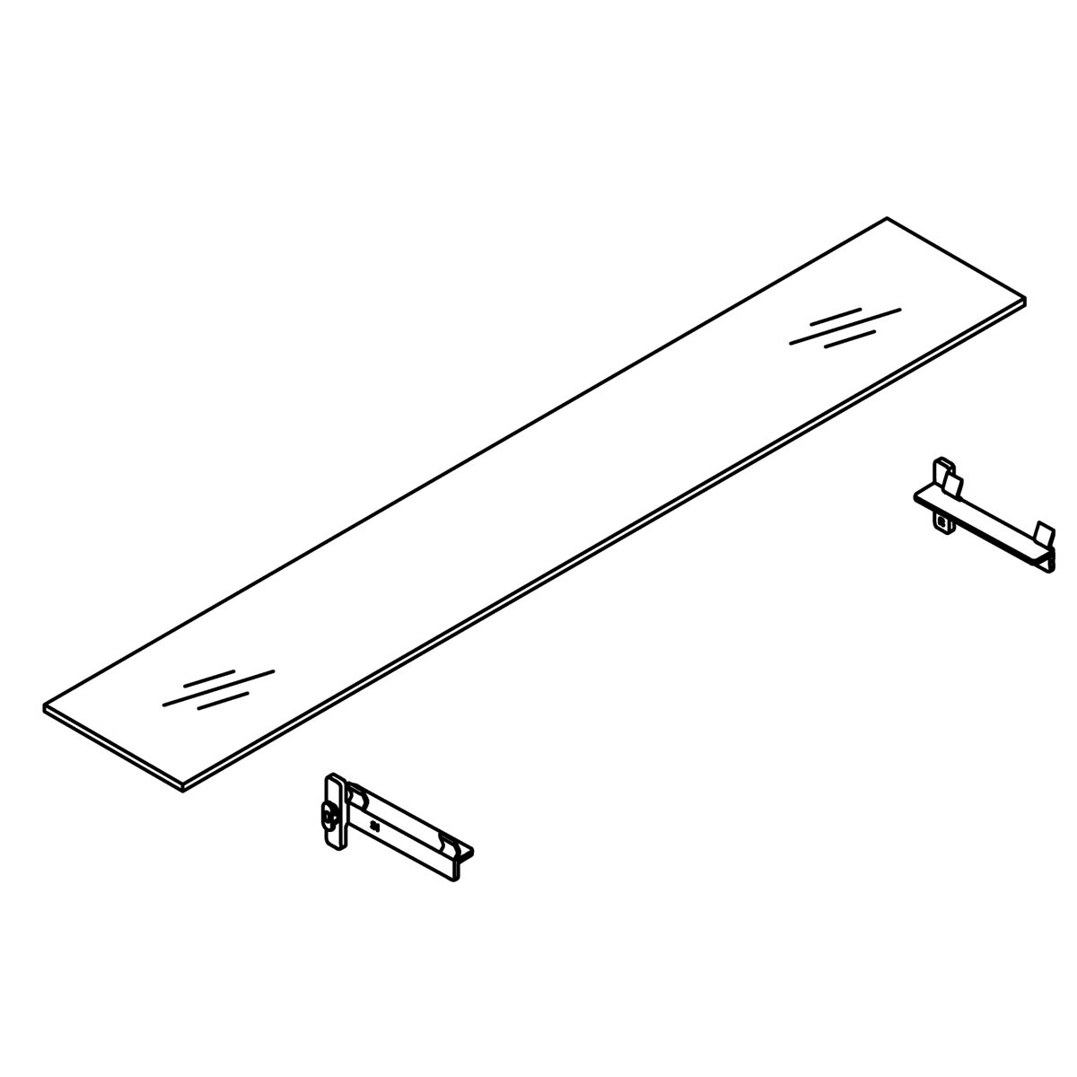 Kohler Genuine Parts MAIN Cabinet Glass Shelf KITS