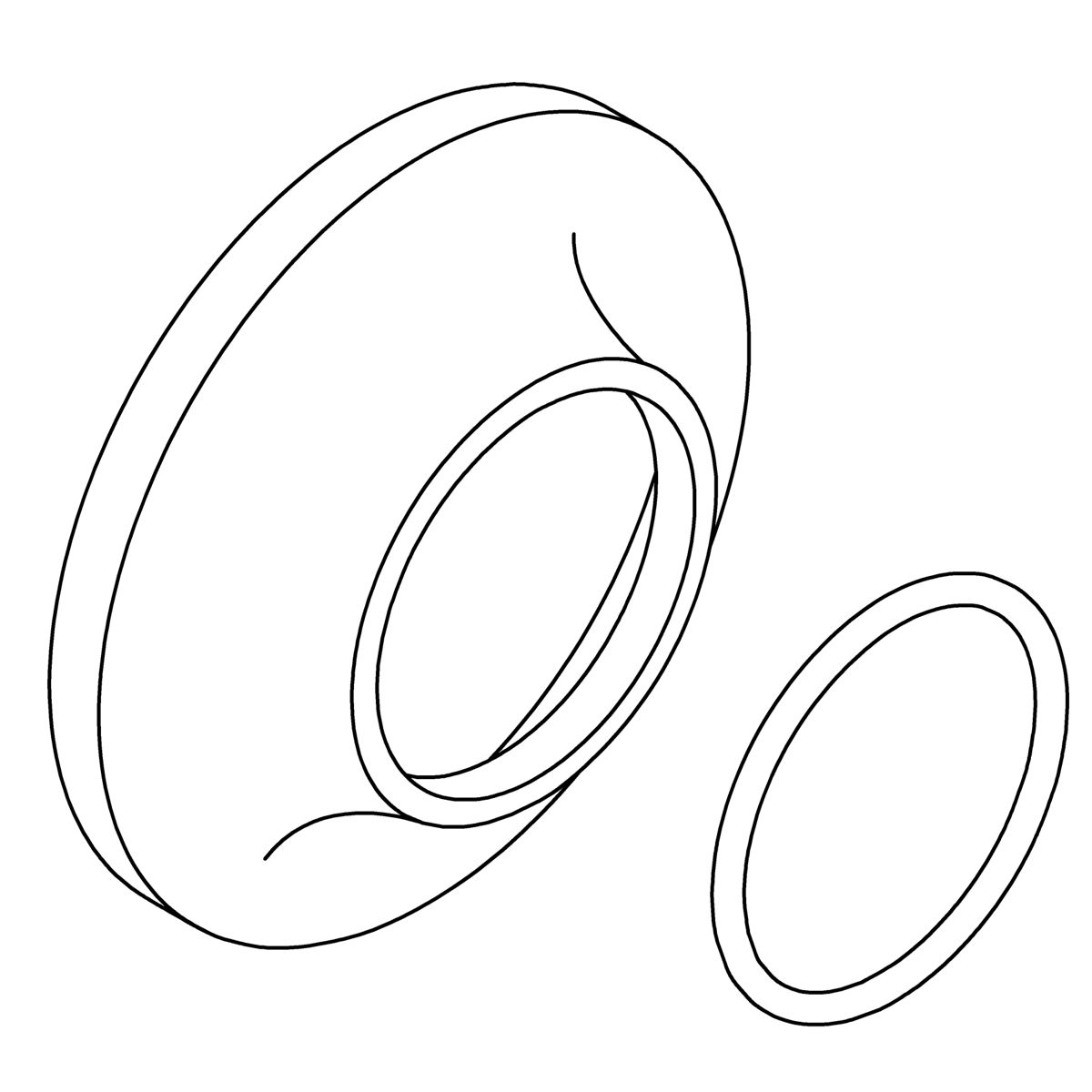 Kohler Genuine Parts Escutcheon KIT - Matte Black