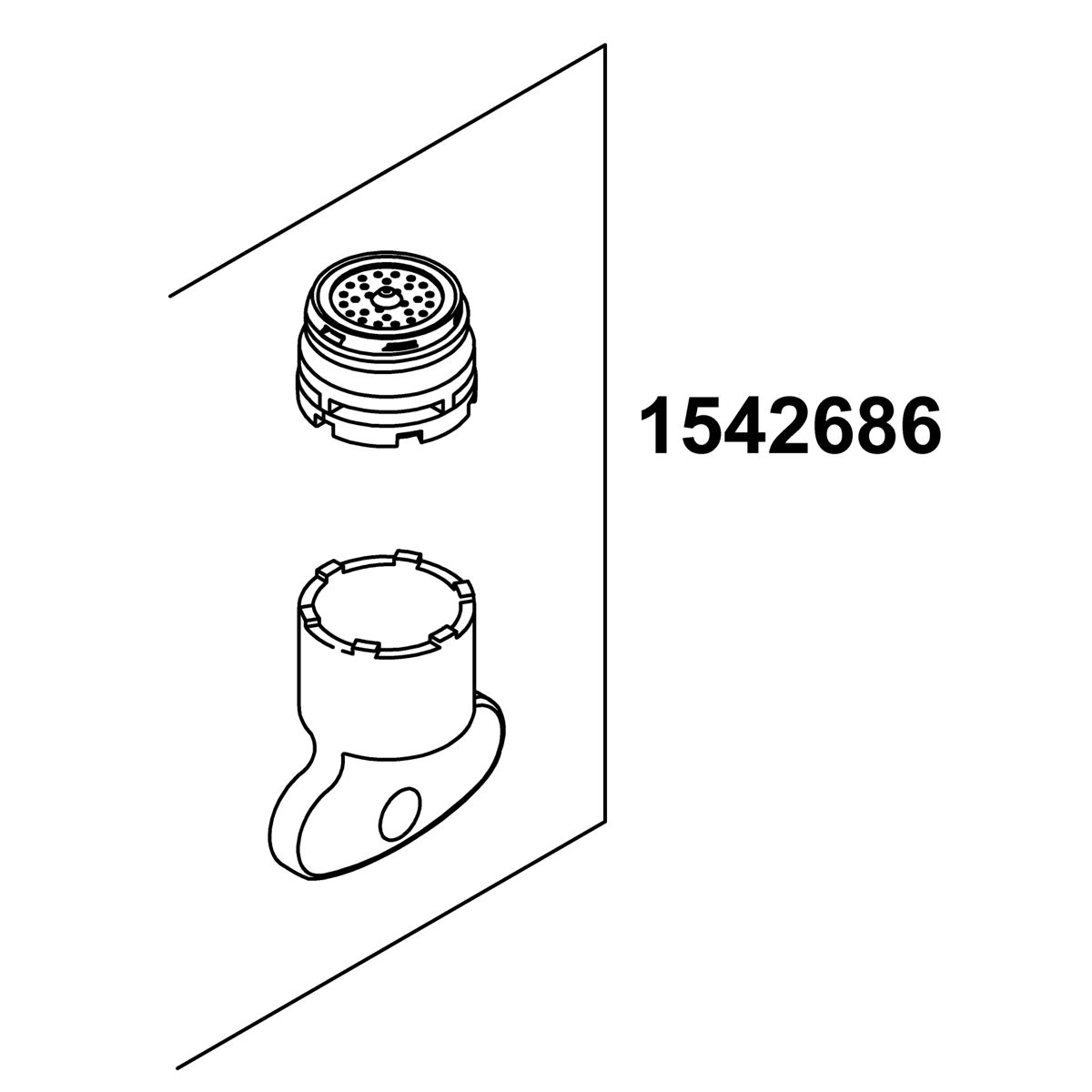 Kohler Genuine Parts Aerator KIT, 0.5 GPM
