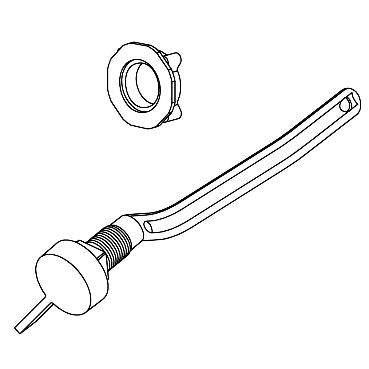 Kohler Genuine Parts Assembly TRIP Lever, LH - Polished Chrome