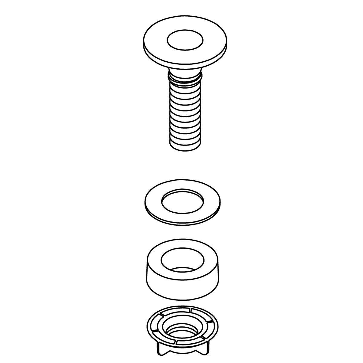 Kohler Genuine Parts SIDE Spray Holder KIT - Matte Black