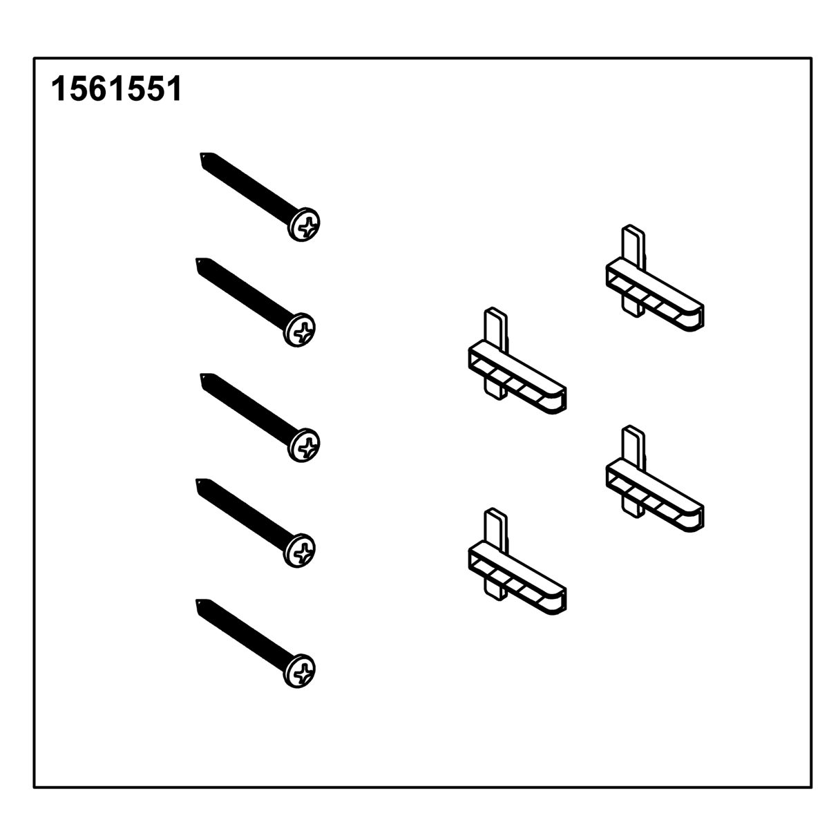 Kohler Genuine Parts Hardware KIT FOR Receess ONLY