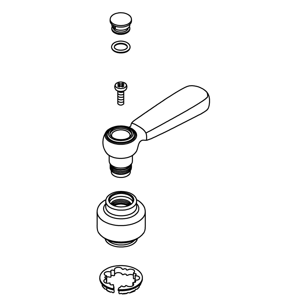 Kohler Genuine Parts Handle KIT - Matte Black