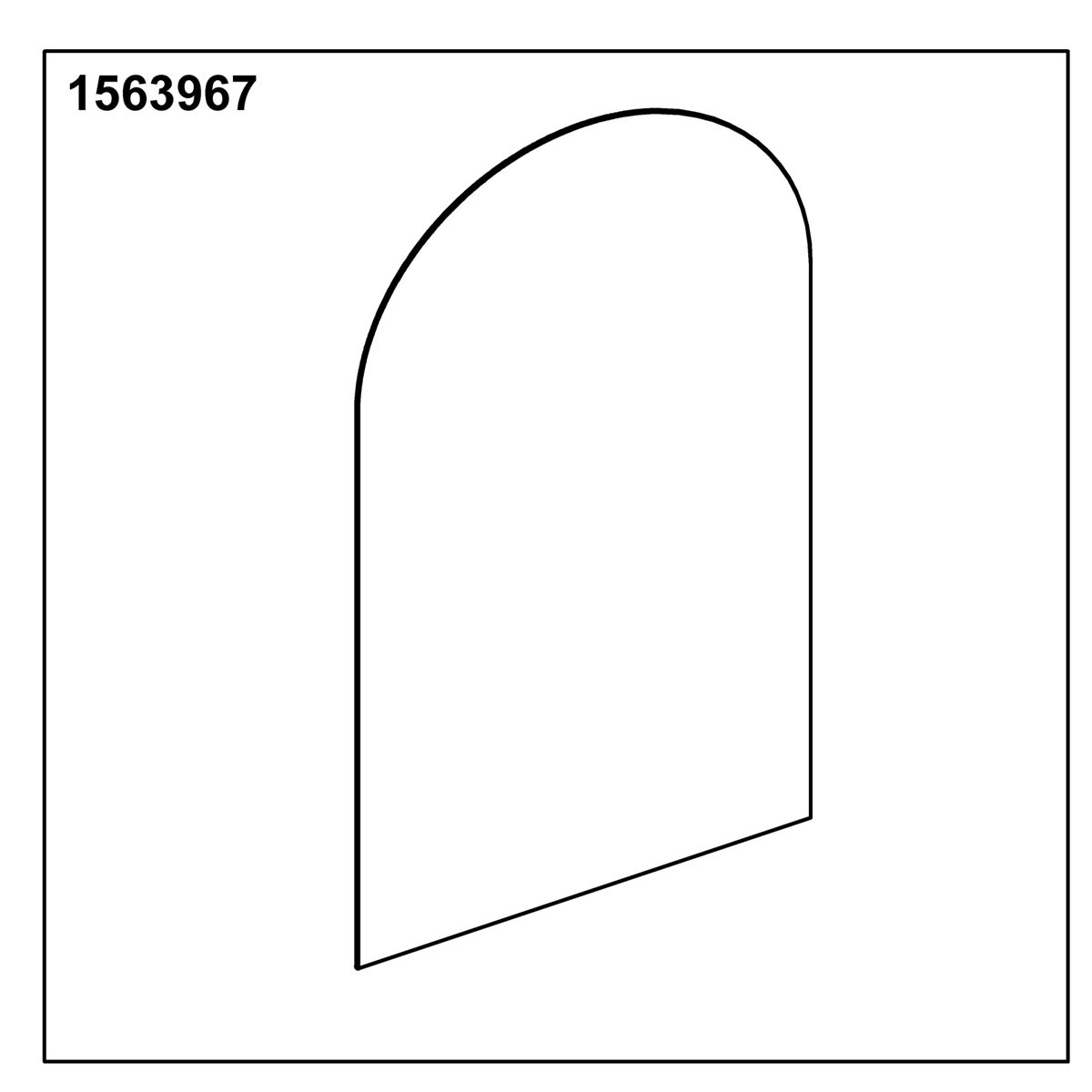 Kohler Genuine Parts ARCH GOOD 20''X36'' DOOR ASSM
