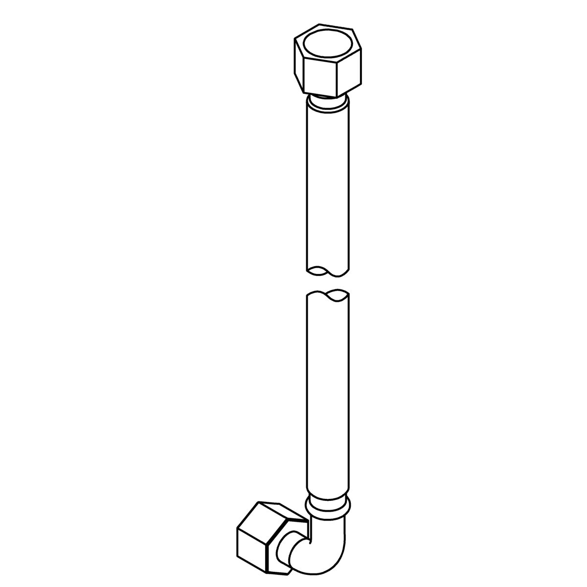 Kohler Genuine Parts Stainless Steel WIRE Braided PIPE