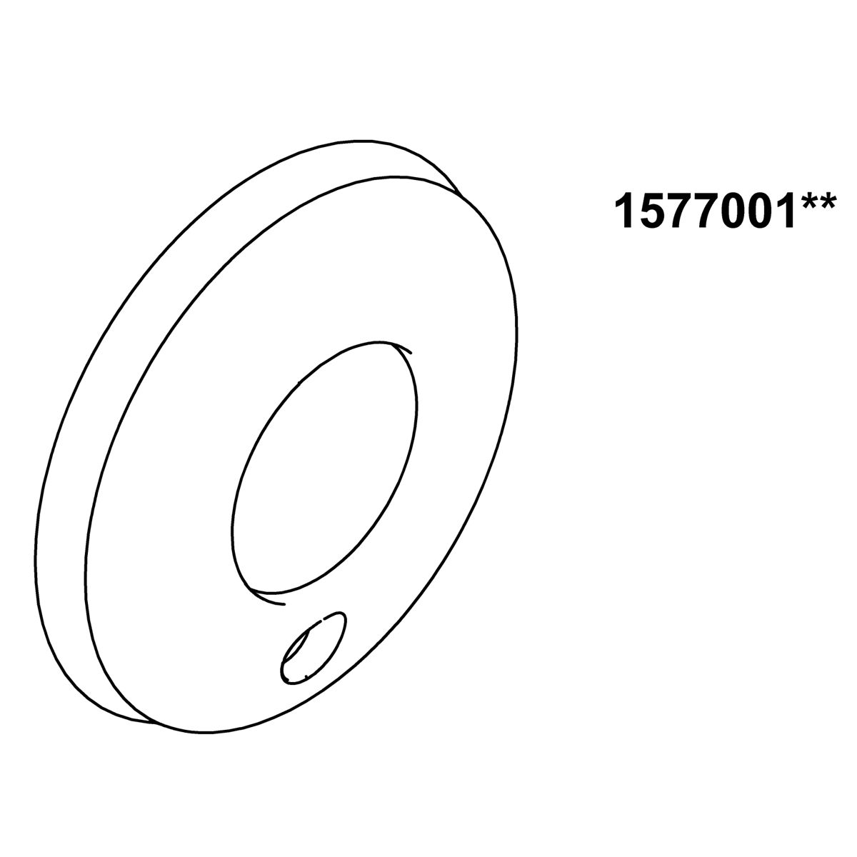 Kohler Genuine Parts Escutcheon - Matte Black