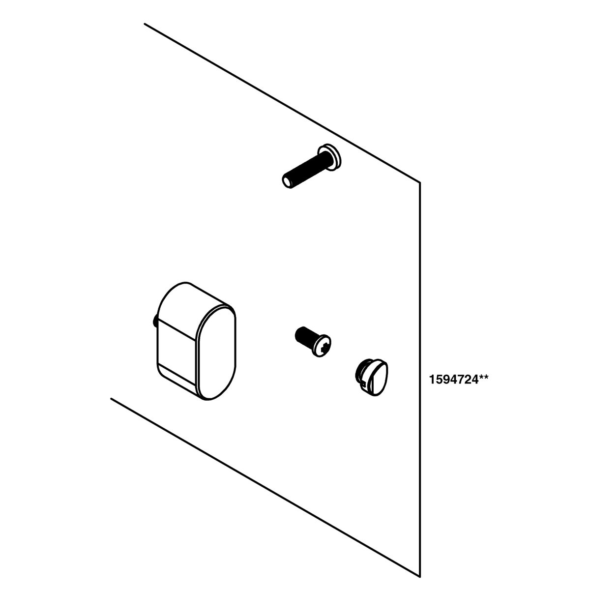 Kohler Genuine Parts Handshower Holder Service KIT - Matte Black