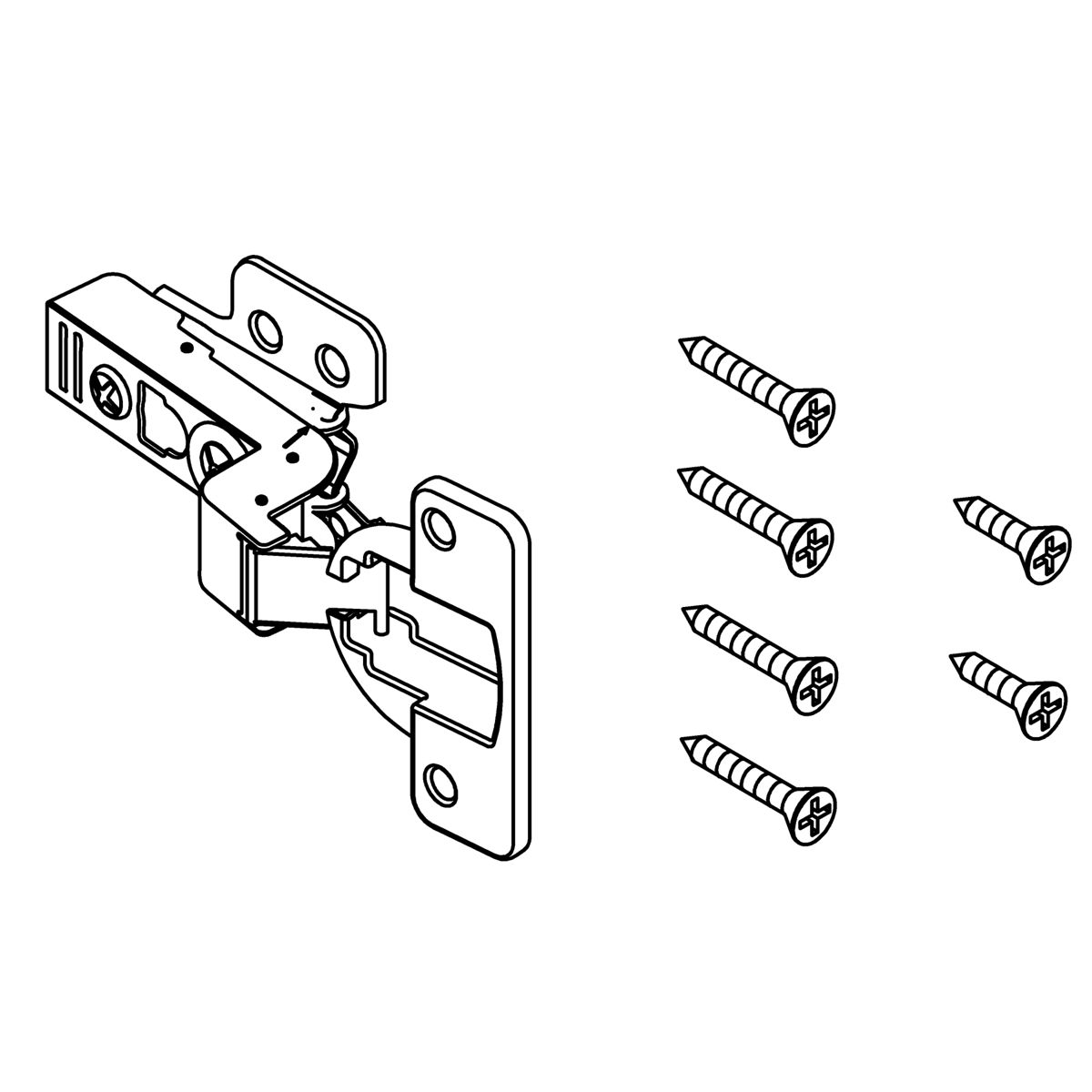 Kohler Genuine Parts Service KIT, Cabinet Hinge, FULL Overlay