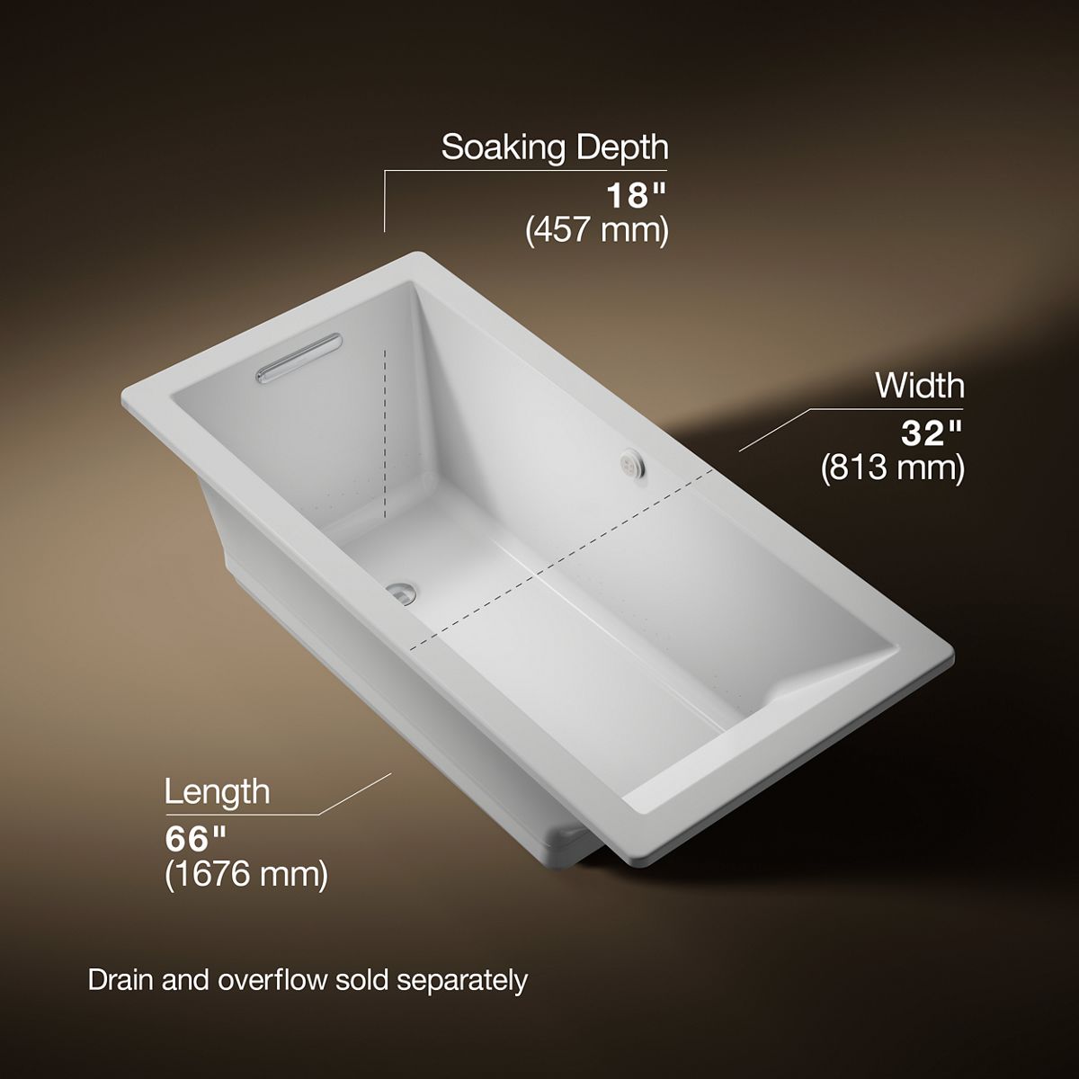 KOHLER | K-1822-GH | Underscore Rectangle 66