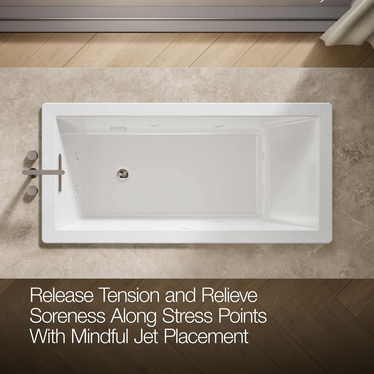 KOHLER| K-1822-JH | Underscore Heated Whirlpool Bath