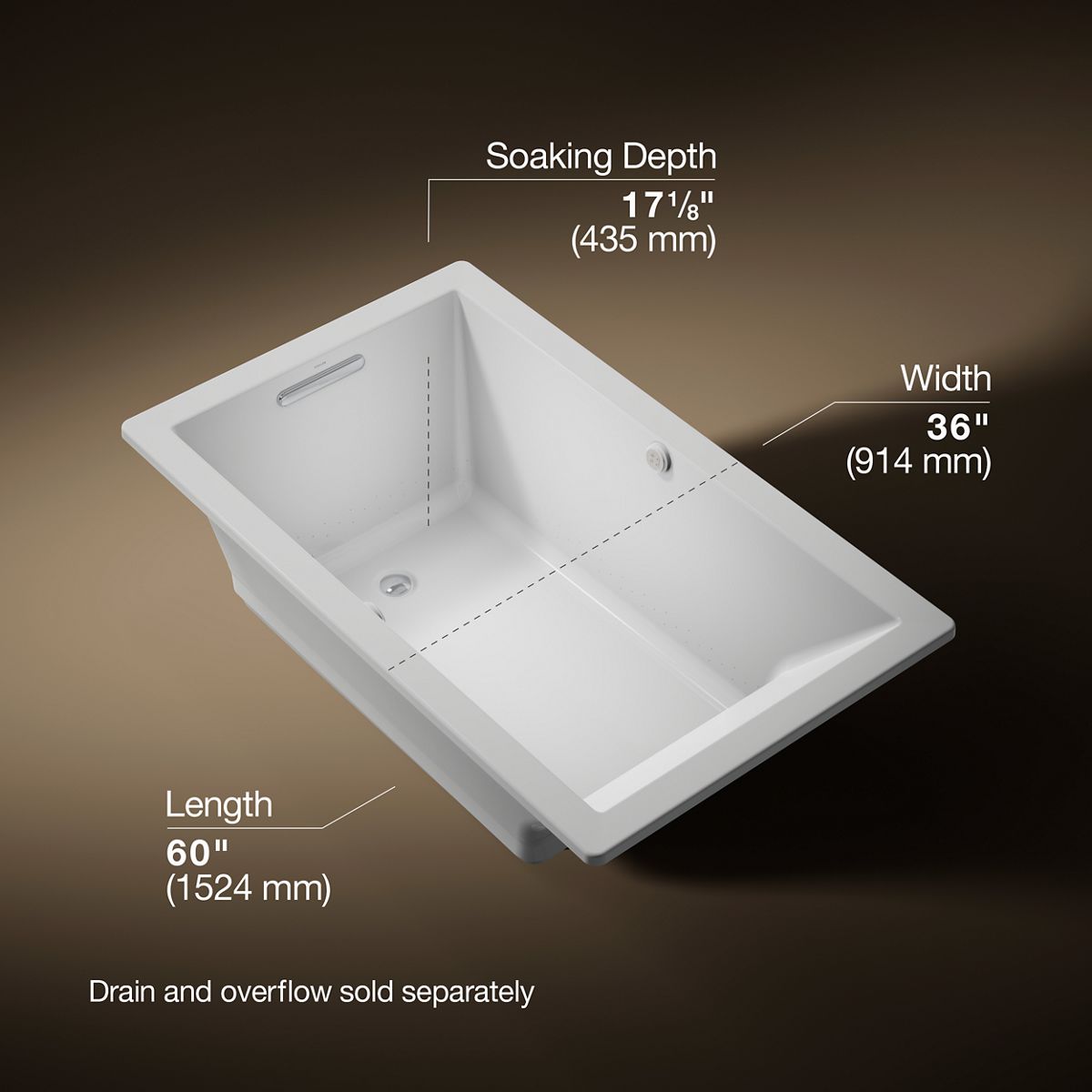 KOHLER | K-1849-GHW | Underscore 60