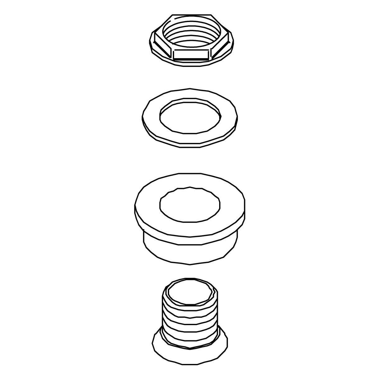 Kohler Genuine Parts Urinal SPUD Assy, 3/4