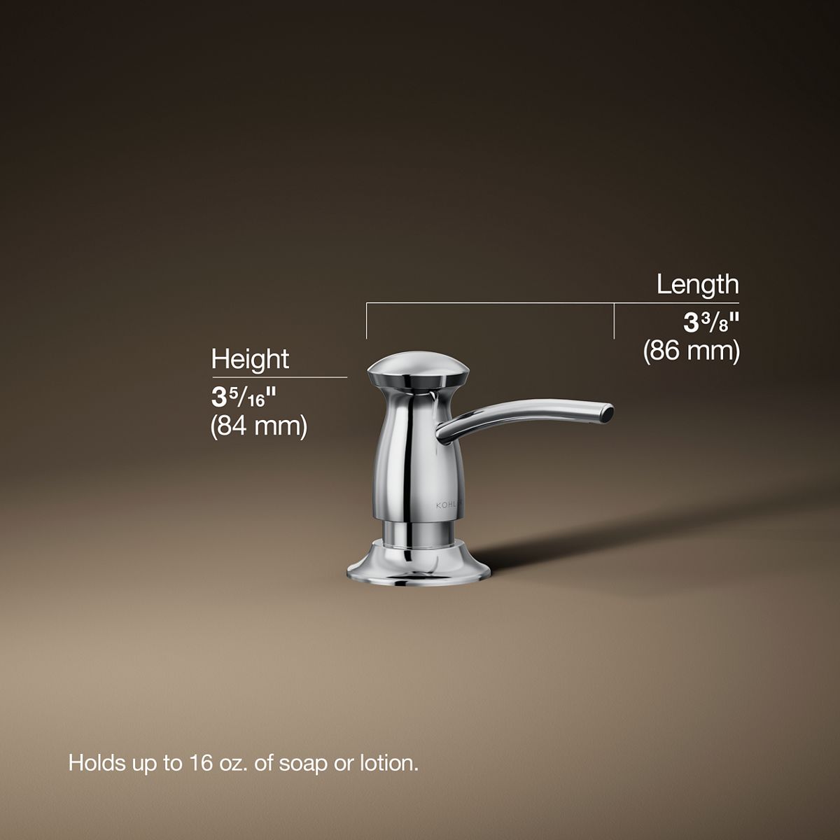 KOHLER | K-1893-C | Soap/Lotion Dispenser with Transitional Design