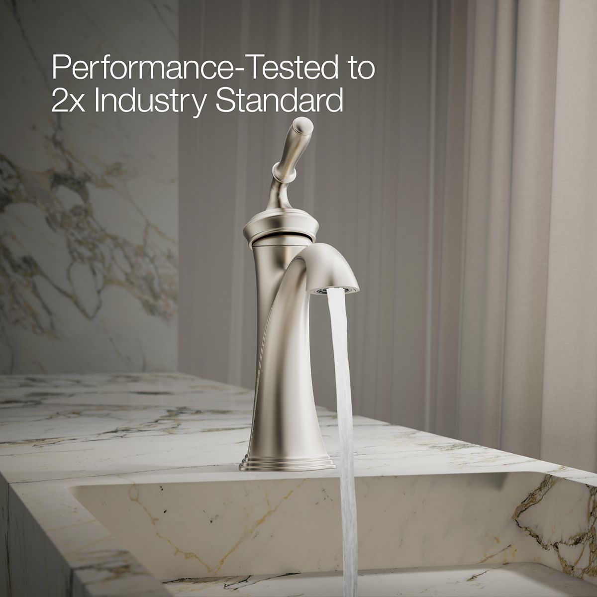 KOHLER | K-193-4 | Devonshire Single-Handle Bathroom Sink Faucet