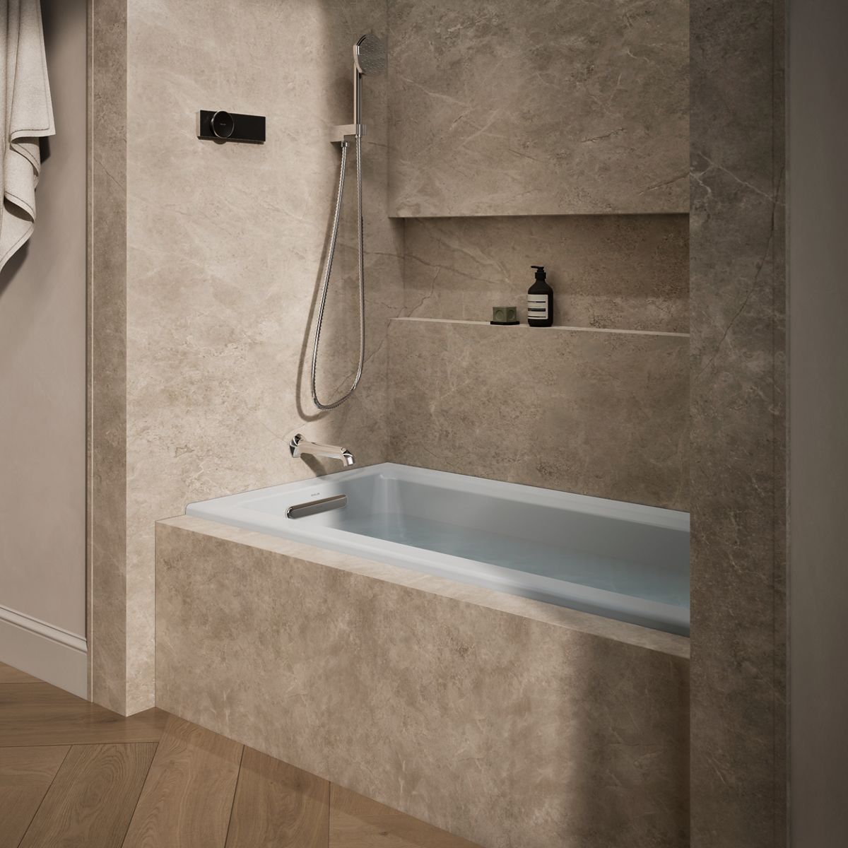Products in use in close room view