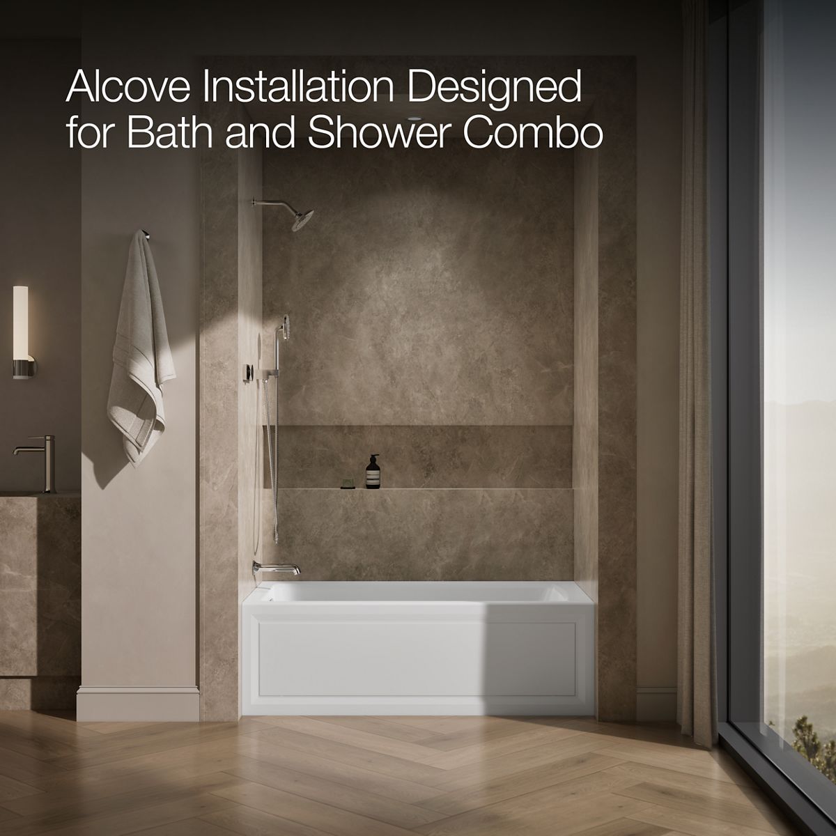 image focused on single product story, angled front view, not straight-on, 1-point perspective