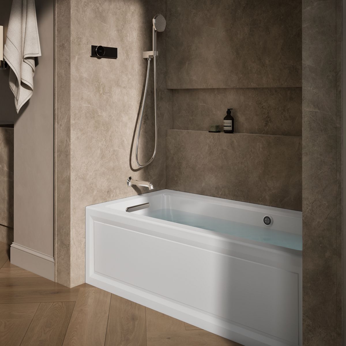 Products in use in close room view
