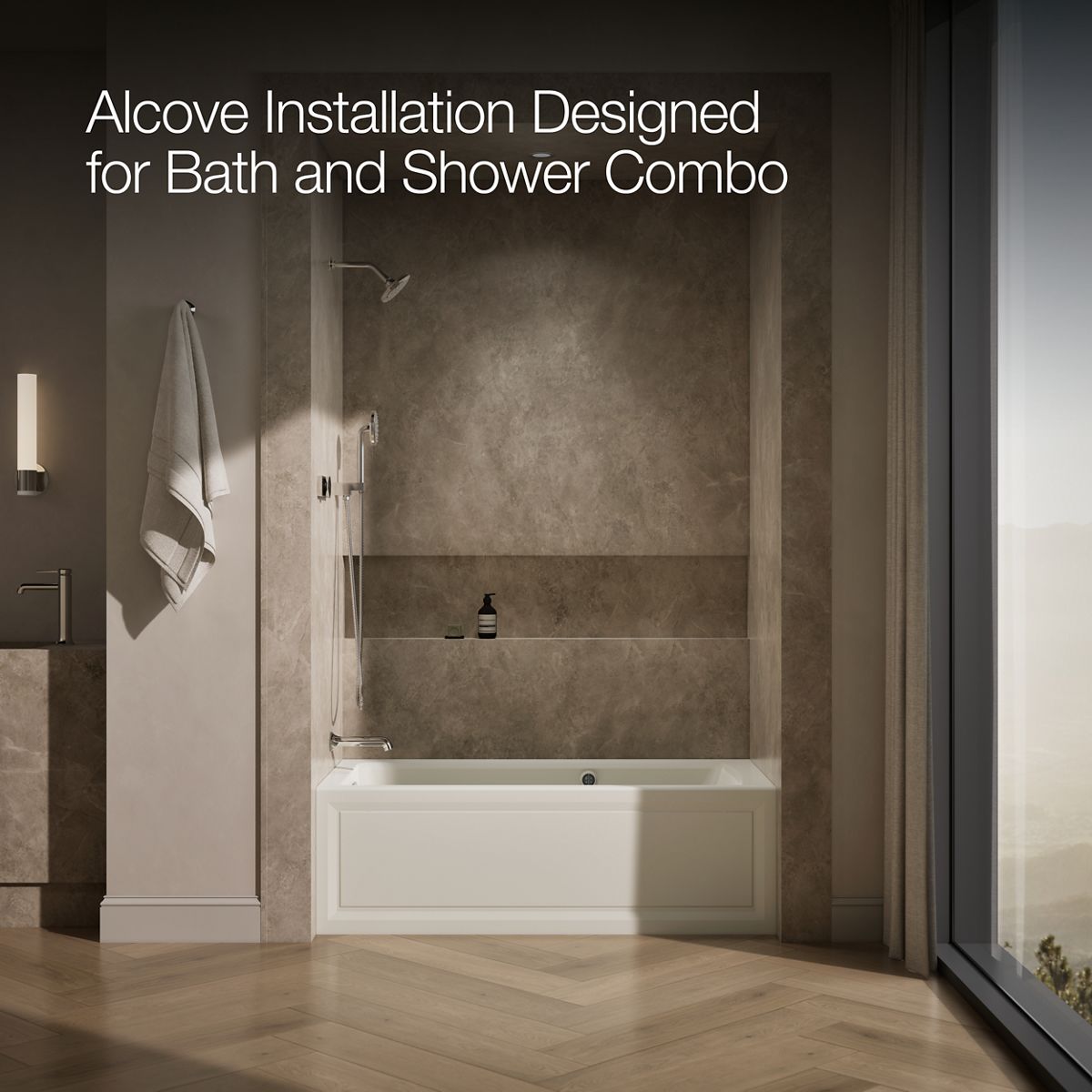 image focused on single product story, angled front view, not straight-on, 1-point perspective