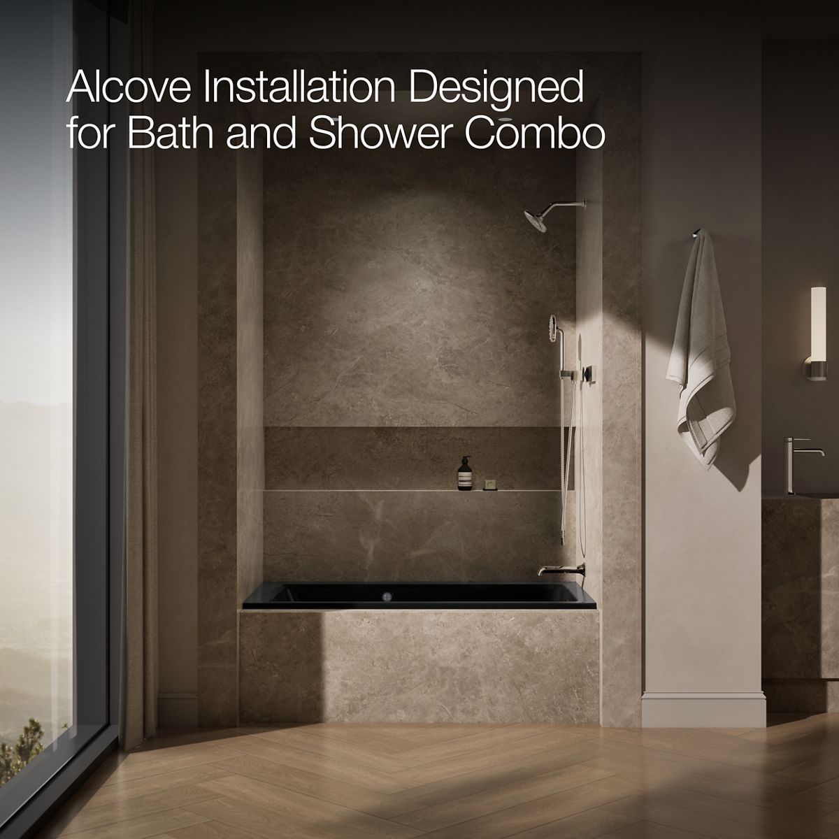 image focused on single product story, angled front view, not straight-on, 1-point perspective