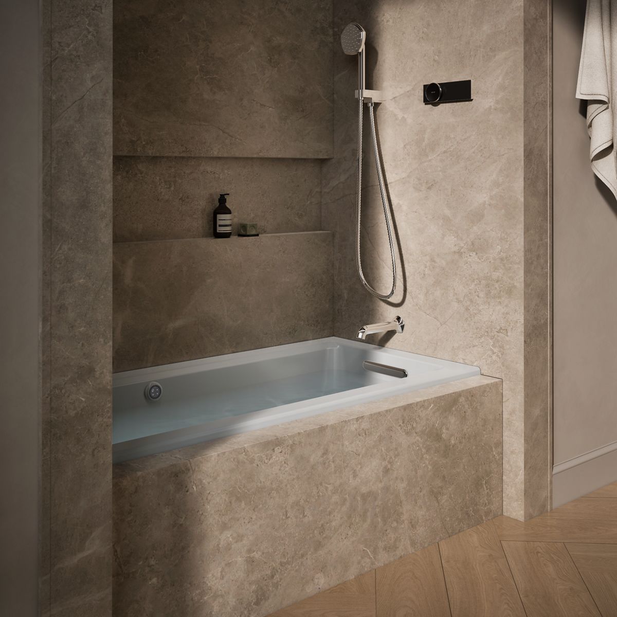 Products in use in close room view