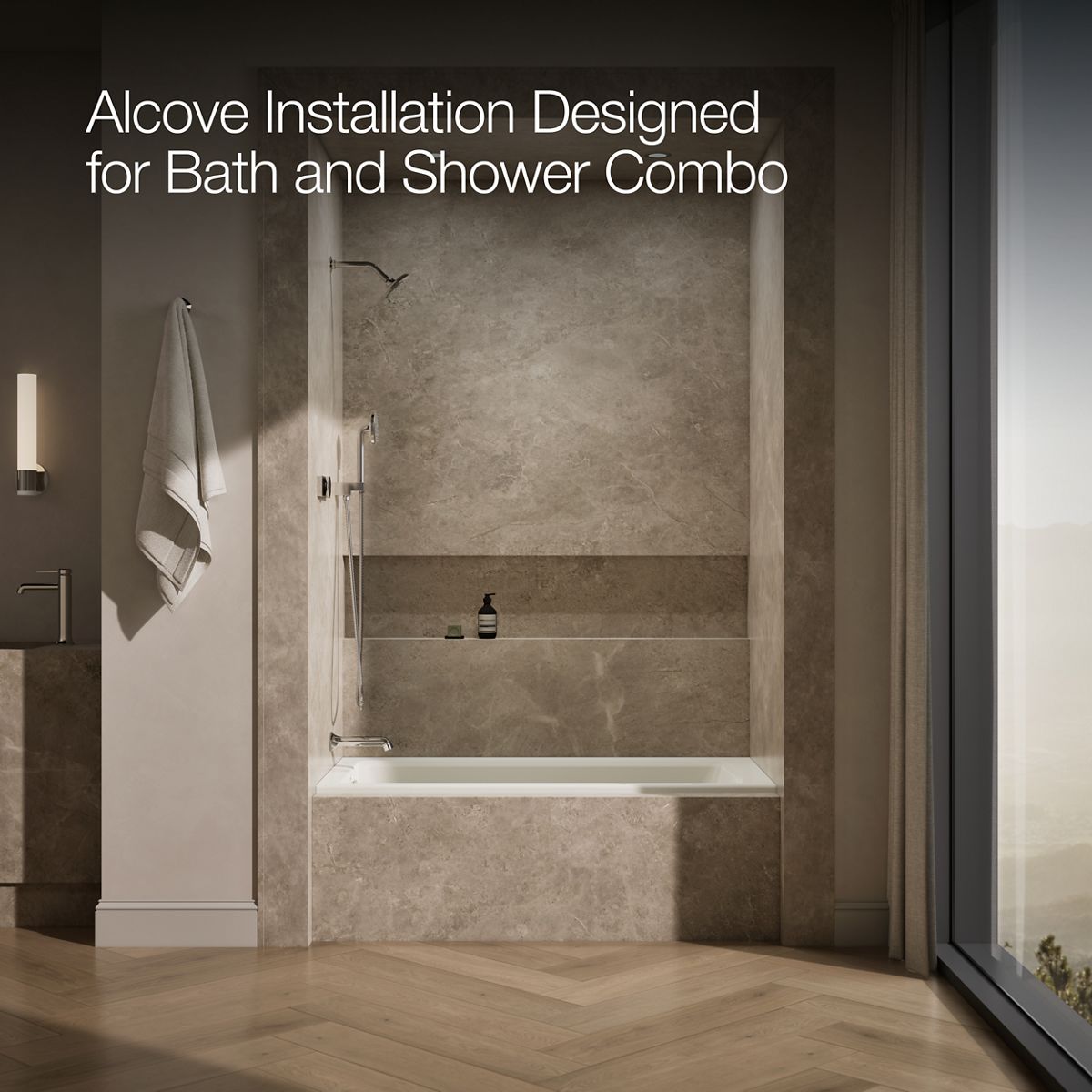 image focused on single product story, angled front view, not straight-on, 1-point perspective