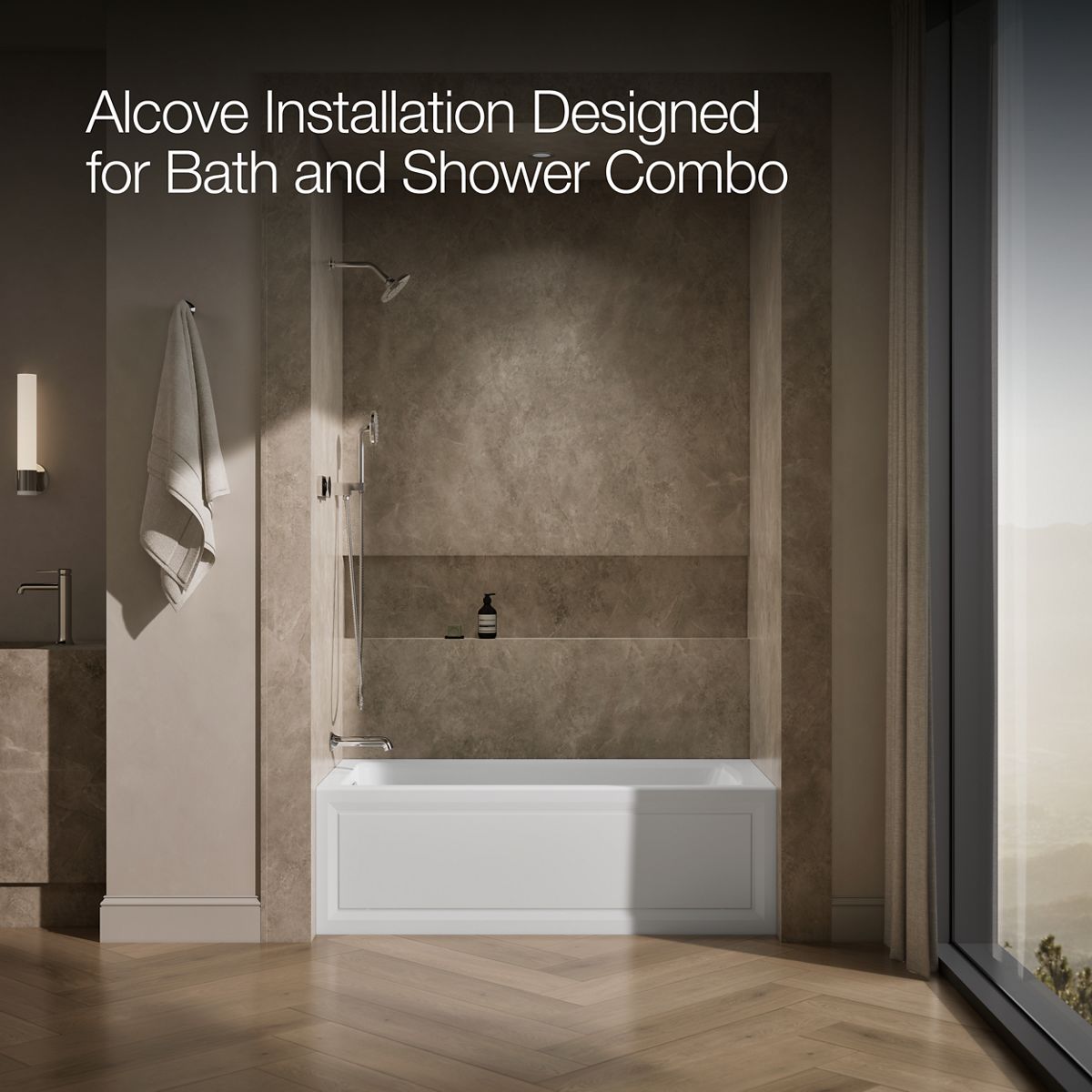image focused on single product story, angled front view, not straight-on, 1-point perspective