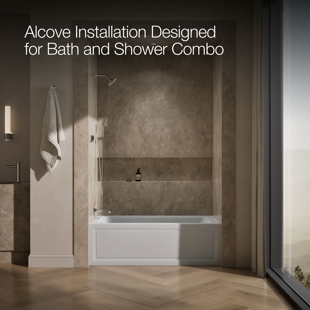 image focused on single product story, angled front view, not straight-on, 1-point perspective