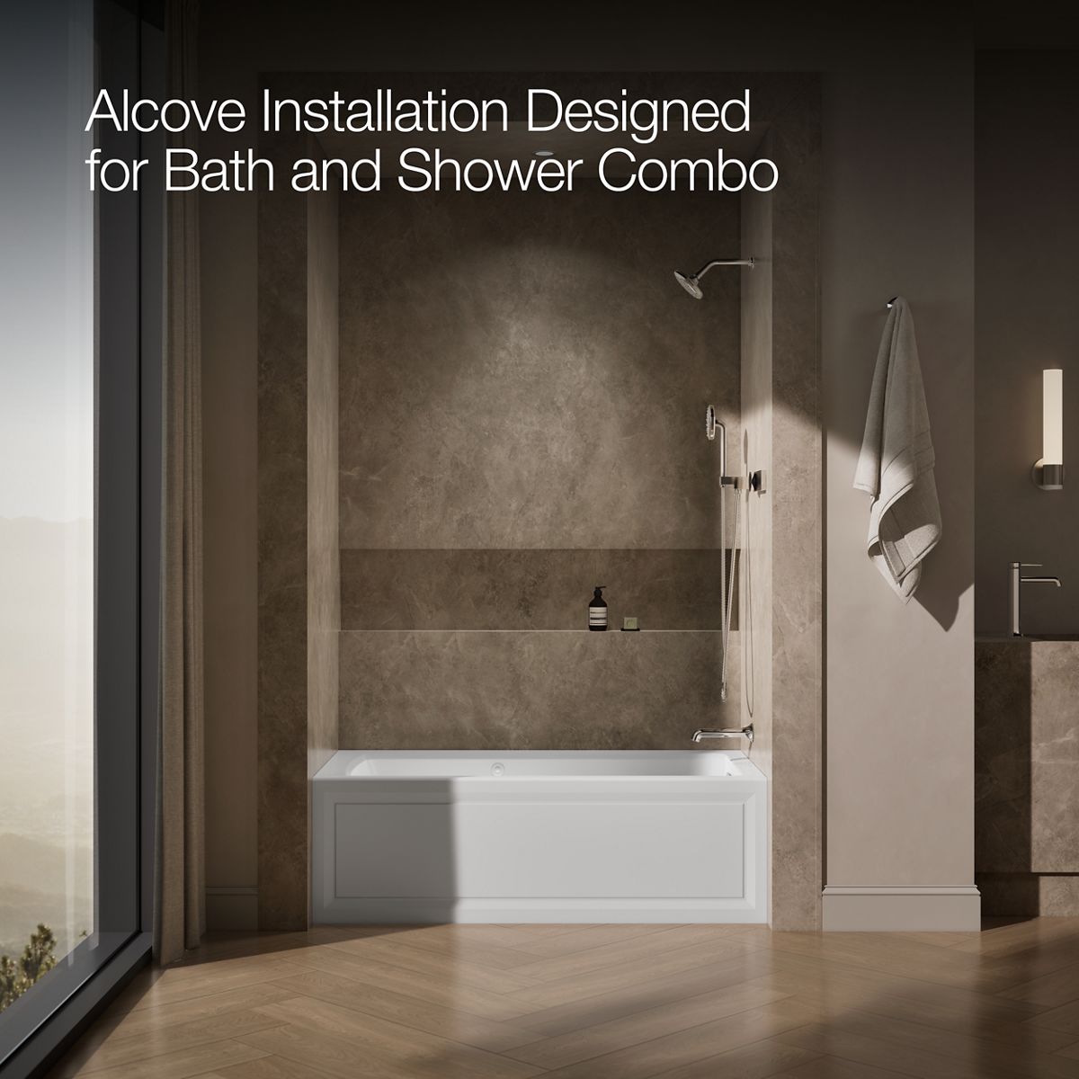 image focused on single product story, angled front view, not straight-on, 1-point perspective
