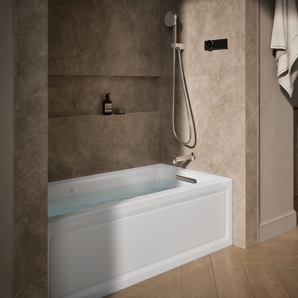 Products in use in close room view