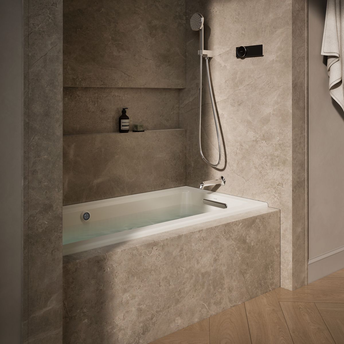 Products in use in close room view