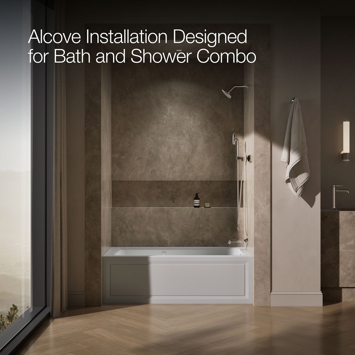 image focused on single product story, angled front view, not straight-on, 1-point perspective