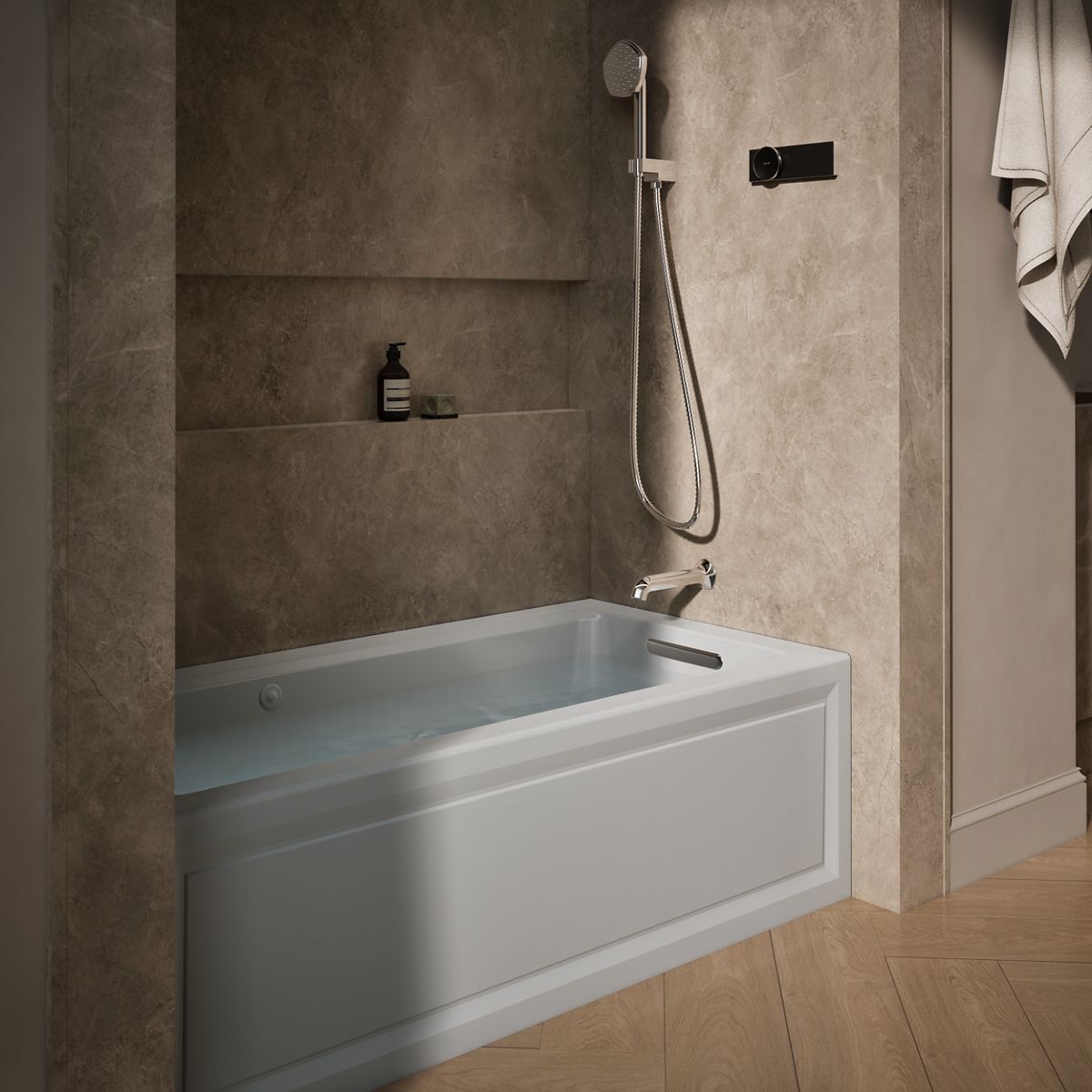 Products in use in close room view