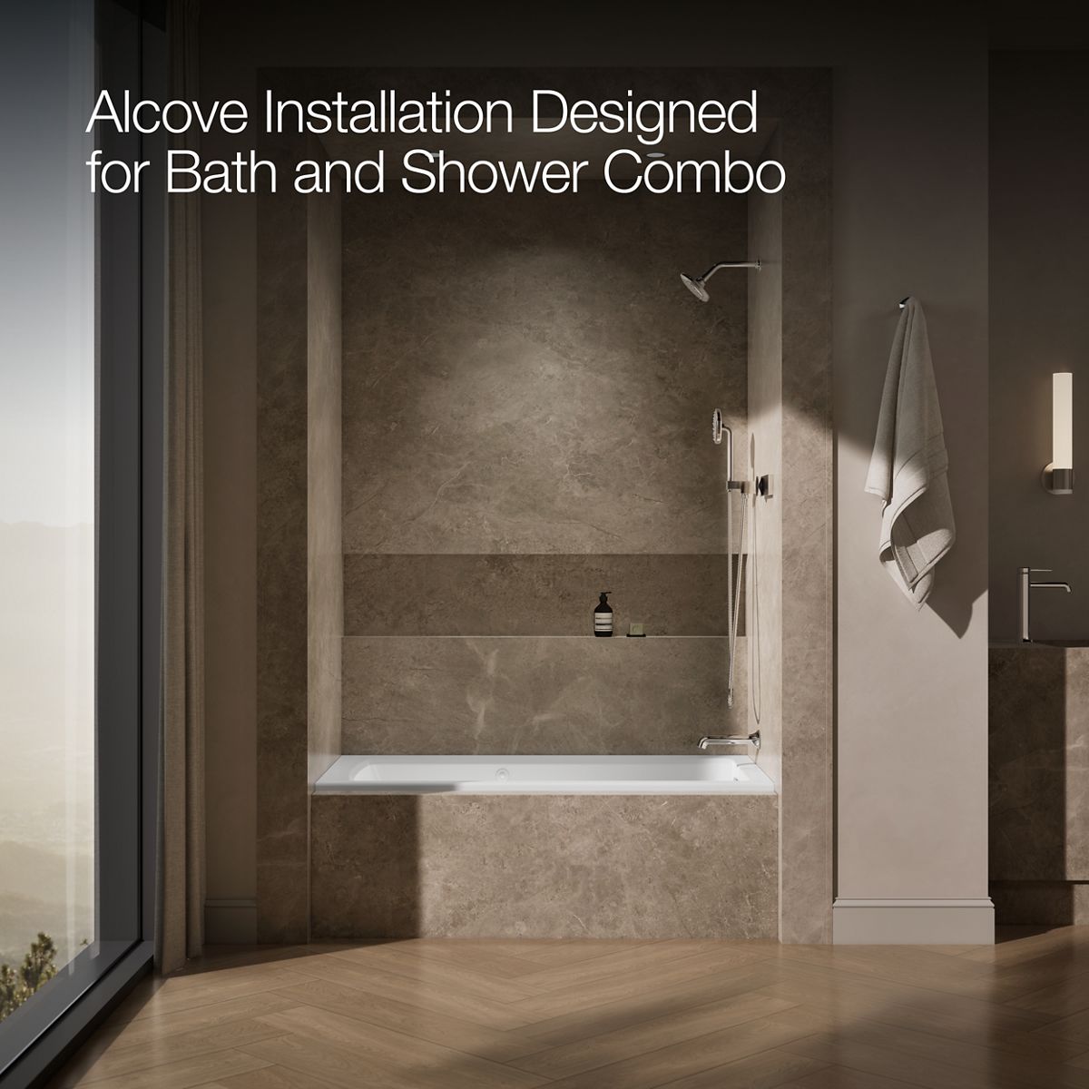 image focused on single product story, angled front view, not straight-on, 1-point perspective