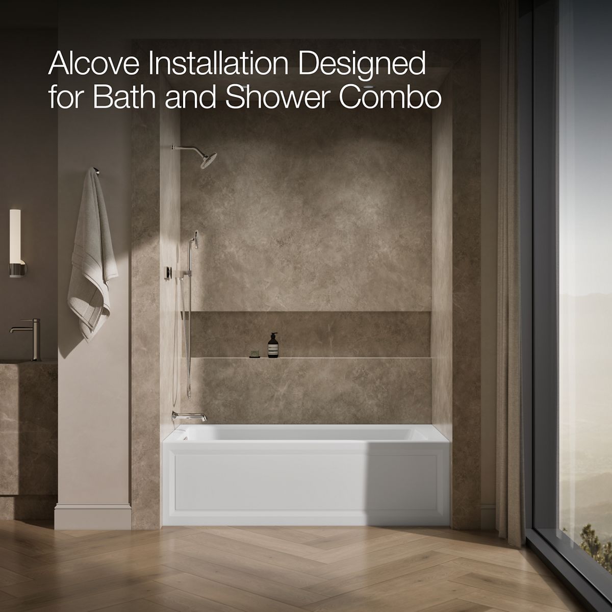 image focused on single product story, angled front view, not straight-on, 1-point perspective