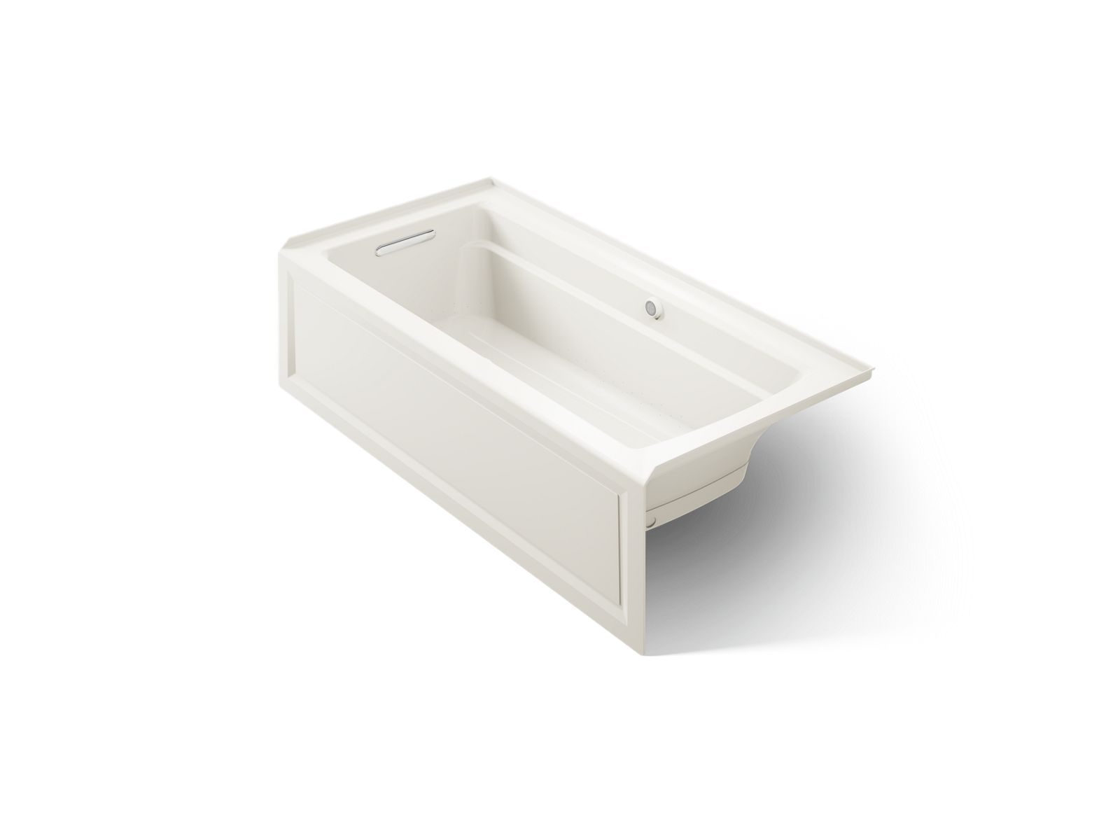 Archer 66" x 32" alcove Heated BubbleMassage air bath with Bask heated surface, left drain